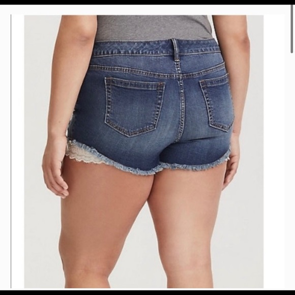 *SOLD*Torrid Denim Shorts - Picture 2 of 6